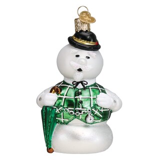 Foto 1 | Foto 1 | Adorno Navideño Old World Sam The Snowman Cristal Soplado - Venta Internacional.