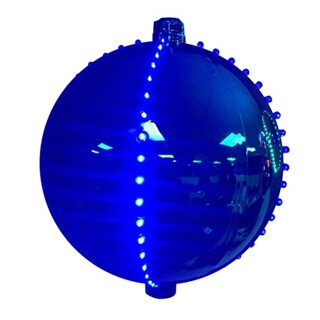 Foto 3 | Foto 3 | Decoración Iluminada Para Celebraciones Efecto Bola De Nieve Azul De 6 Pulgadas - Venta Internacional.