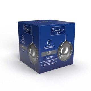 Foto 2 | Foto 2 | Adorno Iluminado Para Celebraciones Wht 15 Cm Con Efecto Bola De Nieve - Venta Internacional.