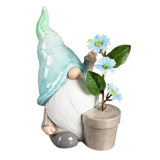 Foto 1 | Foto 1 | Estatua De Jardín Luminosa De Cerámica Para Jardín Bonito Gnomo De 25 Cm Paquete De 6 - Venta Internacional.