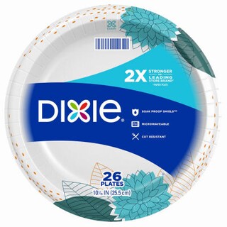 Foto 2 | Foto 2 | Plato Llano Dixie Flowers Bloom Paper 26 Paquete De 8 - Venta Internacional.