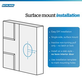 Foto 4 | Foto 4 | Pomo De Puerta Schlage F170 Ply 619 Manija Falsa De Níquel Satinado - Venta Internacional.