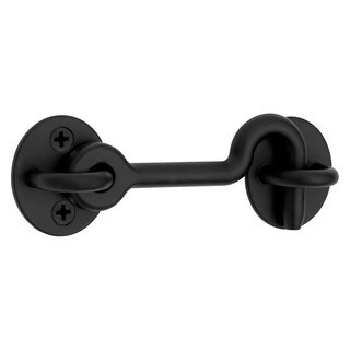 Foto 1 | Foto 1 | Cierre De Gancho Y Ojal National Hardware Acero Negro Mate 4 Cm - Venta Internacional.