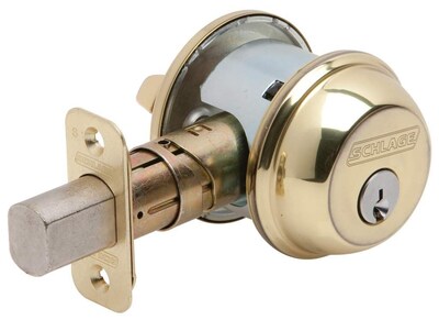 Foto 1 | Foto 1 | Monocilíndrico Deadbolt Schlage B60n605 De Latón Brillante - Venta Internacional.