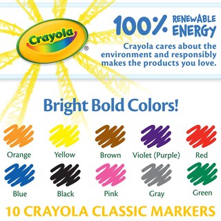 Foto 5 | Foto 5 | Marcadores Crayola Fine Line 10 Unidades - Venta Internacional.