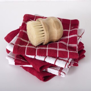 Foto 5 | Foto 5 | Towel Ritz Terry Check Pañuelos De Cocina 6 Unidades Algodón Y Pimentón - Venta Internacional.