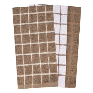 Foto 2 | Foto 2 | Toalla Ritz Premium Cotton Terry Check 63 X 38 Cm Paquete De 3 Unidades Color Moca - Venta Internacional.
