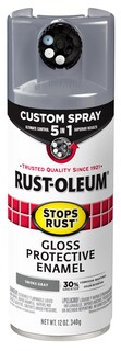 Foto 1 | Foto 1 | Pintura En Aerosol Rust-oleum 376897 340 G Gris Ahumado Brillante 5 En 1 - Venta Internacional.