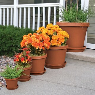 Foto 4 | Foto 4 | Arcilla De Terracota Tradicional Planter Bloem Terra Resin 21 X 19 X 21 Cm - Venta Internacional.
