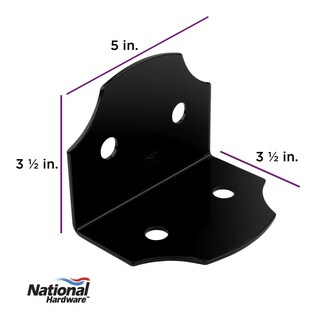 Foto 3 | Foto 3 | Soportes De Refuerzo Para Exteriores National Hardware Hartley 13x9 Cm - Venta Internacional.