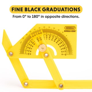 Foto 4 | Foto 4 | Buscador De Ángulos Con Transportador De Plástico General Tools 29 Color Amarillo - Venta Internacional.