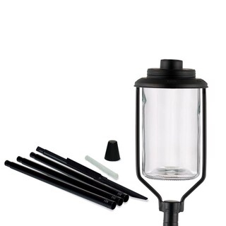 Foto 2 | Foto 2 | Linterna Fuel Lamp Tiki Outdr De Cristal Negra Y Transparente - Venta Internacional.