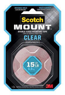 Foto 1 | Foto 1 | Cinta Adhesiva 3m 410p Transparente Para Montaje 2.54 Cm X 1.5 M - Venta Internacional.