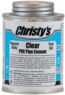 Foto 1 | Foto 1 | Adhesivo Adhesivo Christy's Clear Pvc Cement Fast Set 237 Ml - Venta Internacional.