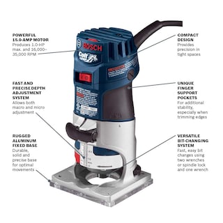 Foto 2 | Foto 2 | Palm Router Bosch Pr20evs Colt 1.0 Hp 5.6 A Con Velocidad Variable - Venta Internacional.