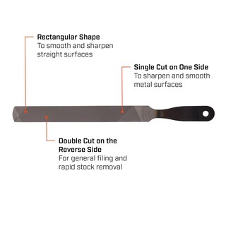 Foto 2 | Foto 2 | Handy File Nicholson Rectangular 8 Pulgadas Corte Doble/sencillo - Venta Internacional.