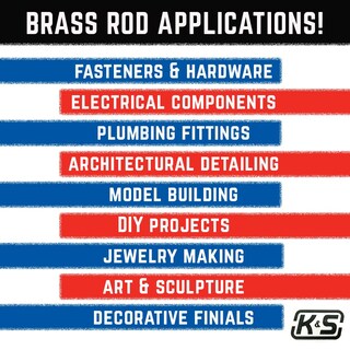 Foto 6 | Foto 6 | Varilla Redonda De Latón K & S Precision Metals 2 1 Mm X 30 Cm 3 Unidades - Venta Internacional.