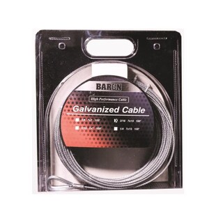 Foto 1 | Foto 1 | Cable Para Aviones Baron De Acero Galvanizado De 3/16 Pulgadas De Profundidad 50 Pies De Largo - Venta Internacional.