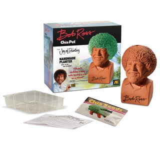 Foto 4 | Foto 4 | Maceta Decorativa De Cerámica Chia Pet Bob Ross Con Paquete De Semillas - Venta Internacional.