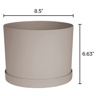 Foto 2 | Foto 2 | Maceta Bloem Mathers De 21 Cm Color Beige Con Bandeja Para Platillo - Venta Internacional.