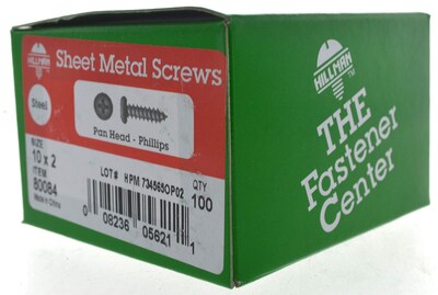 Foto 3 | Foto 3 | Tornillo Metálico Hillman De Chapa Galvanizada 10 X 2 - Venta Internacional.