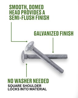 Foto 4 | Foto 4 | Tornillo De Carro Galvanizado Hillman De 6 Mm X 13 Cm Paquete De 100 - Venta Internacional.