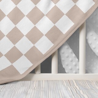 Foto 6 | Foto 6 | Manta Para Bebé Sandjest De Terciopelo Suave Con Cuadros 76x102 Cm Con Reverso Punteado - Venta Internacional.