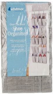 Foto 4 | Foto 4 | Organizador De Zapatos Para Colocar Sobre La Puerta Whitmor 20 Secciones Gris 48 X 137 Cm - Venta Internacional.