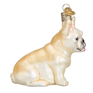 Foto 4 | Foto 4 | Adorno Navideño De Cristal Con Forma De Bulldog Francés Del Viejo Mundo 8 X 4 X 9 Cm - Venta Internacional.