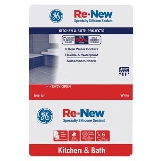 Foto 3 | Foto 3 | Baño De Cocina De Silicona Blanca Caulk Ge Re-new 280 Ml - Venta Internacional.