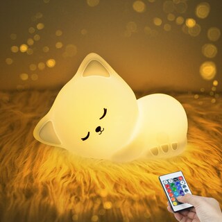 Foto 1 | Foto 1 | Lámpara Nocturna Yotozu Cat Lamp Kitty Con Mando A Distancia Usb - Venta Internacional.