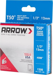 Foto 6 | Foto 6 | Pata Staples Arrow 508 Heavy Duty T50 De 1 27 Cm Corona De 0 95 Cm - Venta Internacional.