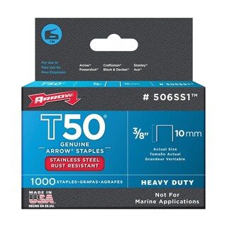 Foto 1 | Foto 1 | Staples Arrow Fastener 506ss1 De Acero Inoxidable T50 De Alta Resistencia - Venta Internacional.