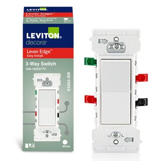 Foto 1 | Foto 1 | Interruptor Basculante Leviton Lever Edge 15a 3 Vías E5603-sw Color Blanco - Venta Internacional.