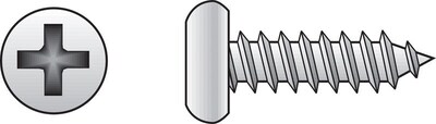 Foto 1 | Foto 1 | Tornillos Para Chapa Hillman No. 6 Ga. X 9 525 Mm De Largo Paquete De 100 - Venta Internacional.