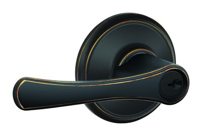 Foto 2 | Foto 2 | Pomo Para Puerta De Entrada Schlage Avila Bronce Envejecido 4 Cm - Venta Internacional.