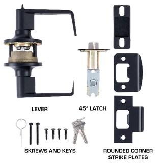 Foto 4 | Foto 4 | Palanca De Puerta Brinks Comercial Ligera Negra Mate Con Llave - Venta Internacional.
