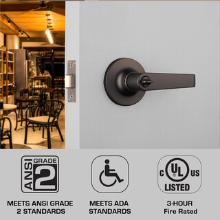 Foto 5 | Foto 5 | Palanca De Puerta Brinks Comercial Ligera Negra Mate Con Llave - Venta Internacional.