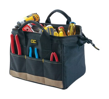 Foto 1 | Foto 1 | Bolsa De Herramientas Clc De Poliéster Con 14 Bolsillos 8 5 X 8 X 12 Cm Color Negro Y Marrón - Venta Internacional.