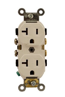 Foto 1 | Foto 1 | Enchufe Eléctrico Leviton 5800-wsp 20a 125v Duplex Blanco - Venta Internacional.