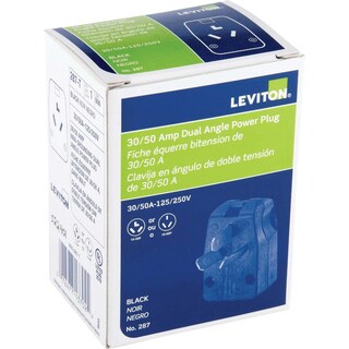 Foto 5 | Foto 5 | Enchufe De Alimentación Dual Leviton 287-t 125/250 V 30/50 A Negro - Venta Internacional.