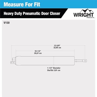 Foto 5 | Foto 5 | Cierrapuertas Neumáticas Wright Products V150 De Aluminio De Alta Resistencia - Venta Internacional.