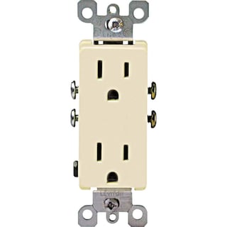 Foto 3 | Foto 3 | Receptáculo Dúplex Leviton Decora 15 A 125 V Color Marfil - Venta Internacional.