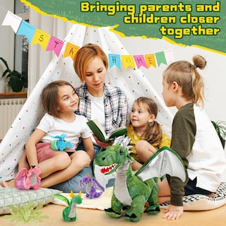 Foto 4 | Foto 4 | Animal De Peluche Morismos Giant Dragon Con Bebés Dragones En Su Interior - Venta Internacional.