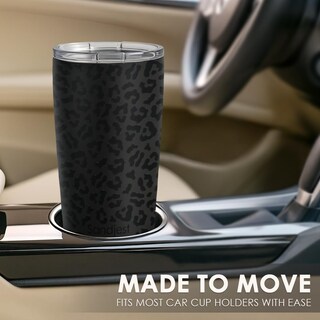 Foto 6 | Foto 6 | Vaso Sandjest De Acero Inoxidable Con Estampado De Leopardo De 20 Oz - Venta Internacional.