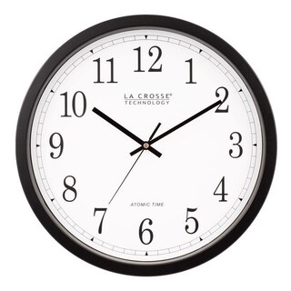 Foto 1 | Foto 1 | Reloj De Pared Analógico Atómico La Crosse Technology 36 Cm Negro - Venta Internacional.