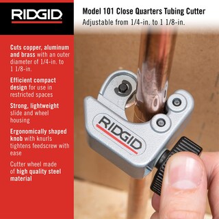Foto 2 | Foto 2 | Cortadora De Tubos Ridgid Cc247 Modelo 101 De 1/4 Pulgadas A 1-1/8 Pulgadas - Venta Internacional.