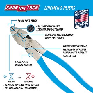 Foto 2 | Foto 2 | Pinzas Lineman's Channellock 369 Xtreme Leverage De 9.5 Pulgadas - Venta Internacional.