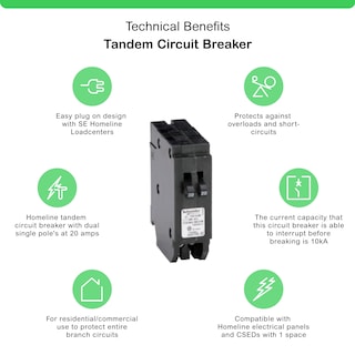 Foto 2 | Foto 2 | Disyuntor Schneider Electric Homeline Tandem 20a - Venta Internacional.