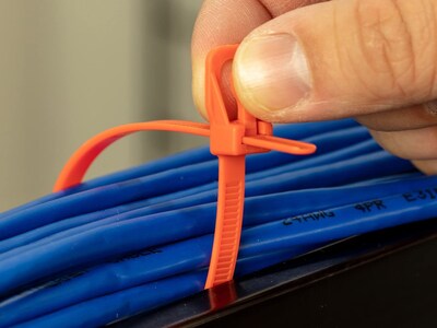 Foto 5 | Foto 5 | Bridas Para Cables Retyz De 15 Cm Negras Reutilizables De Cierre Rápido Paquete De 20 - Venta Internacional.